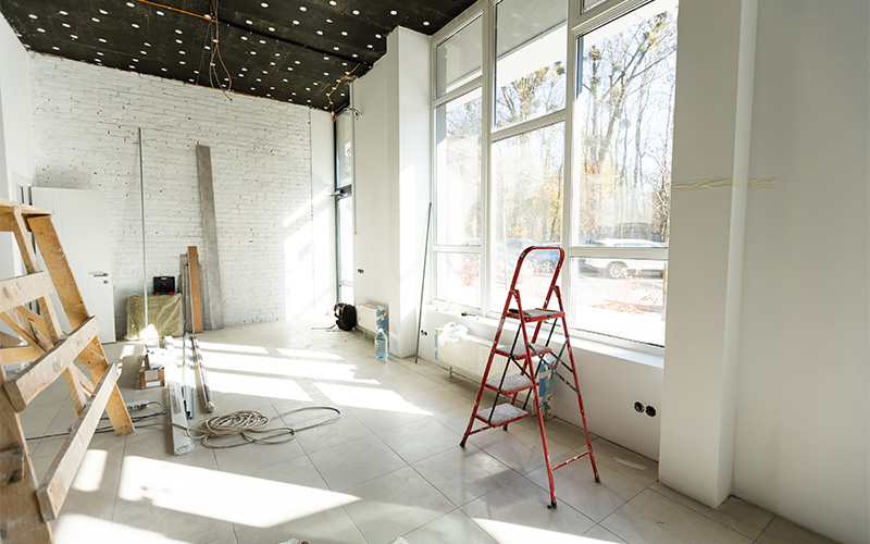 CKS renovator preparing a new space for appraisal.
