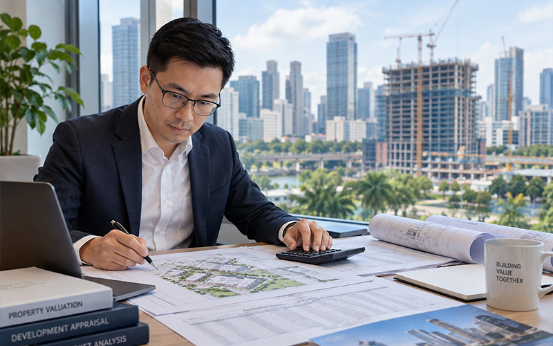 real-estate-consultant-reviewing-development-appraisal-blueprints-and-property-valuation